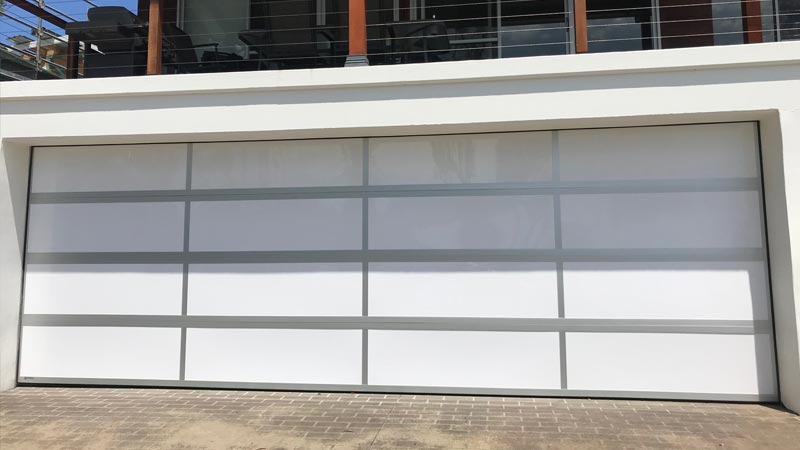 Panel lift garage doors